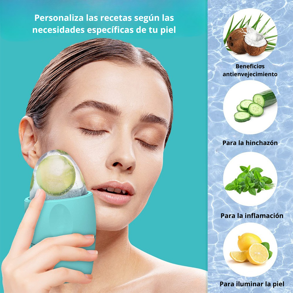 Beneficios del rodillo de hielo facial Lumora Home